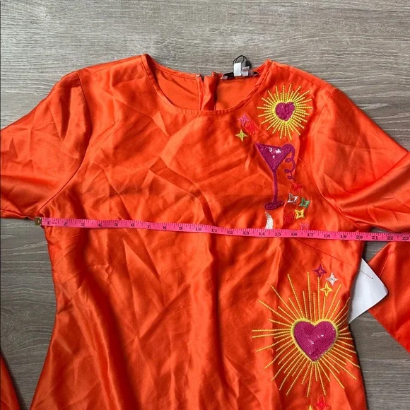 NEW Never Fully Dressed Orange Genesis Mini Dress 12 - Picture 8 of 12